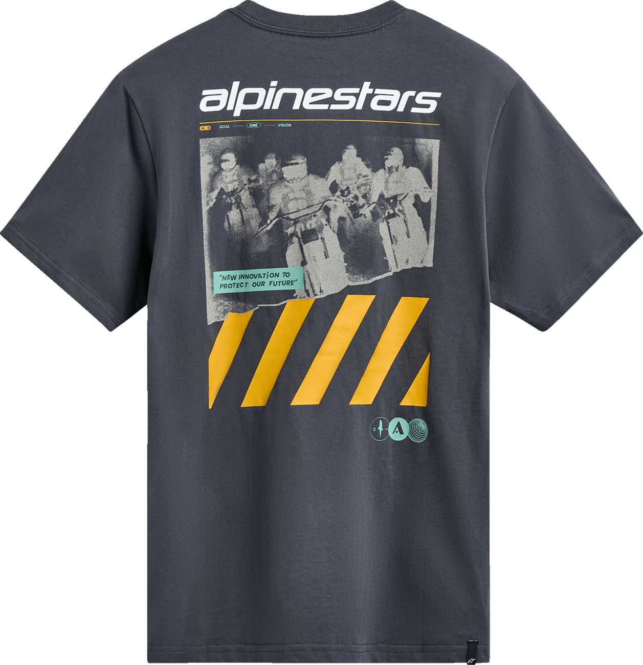 Alpinestars No Barrier CSF T-Shirt Charcoal 2XL - Comfortable 60% Cotton / 40% Polyester Graphic Tee - Kelly Motorsports