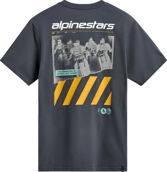 Alpinestars No Barrier CSF T-Shirt Charcoal 2XL - Comfortable 60% Cotton / 40% Polyester Graphic Tee - Kelly Motorsports
