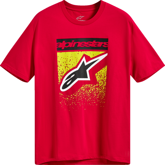 Alpinestars Noka CSF T-Shirt - Red, 2XL - Comfortable Cotton-Polyester Blend with Logo Design - Kelly Motorsports