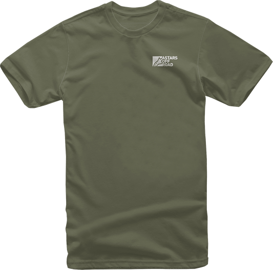 Alpinestars Painted T-Shirt in Military Green - XL (Part No. 1232-72224690XL) - Kelly Motorsports
