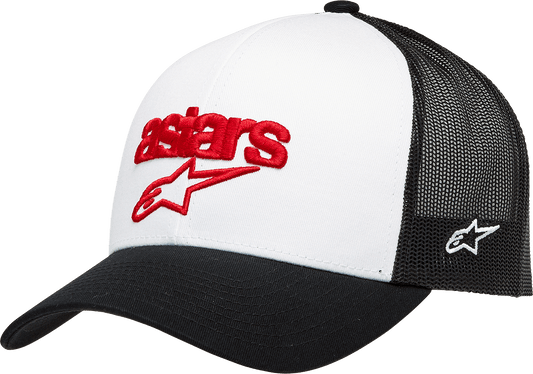 Alpinestars Pedigree Hat White/Black - One Size, Part Number 1232-81040-2010 - Kelly Motorsports
