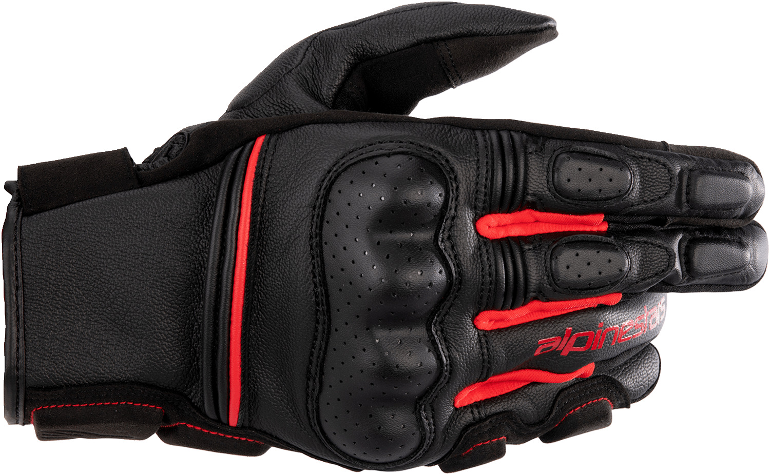 Alpinestars Phenom Gloves - Black and Bright Red, Size XL - Part 3501723-1303 - Kelly Motorsports
