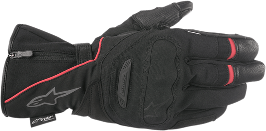 Alpinestars Primer Drystar® Gloves - Waterproof Motorcycle Gloves in Black/Red, Large - Kelly Motorsports