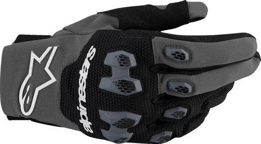 Alpinestars Pro-Dura Gloves - Black and Gray, Small - Durable Enduro Riding Gloves - Kelly Motorsports
