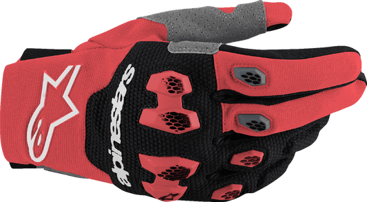 Alpinestars Pro-Dura Gloves - Bright Red/Black, Size XL (Part Number 3560425-3031-XL) - Kelly Motorsports