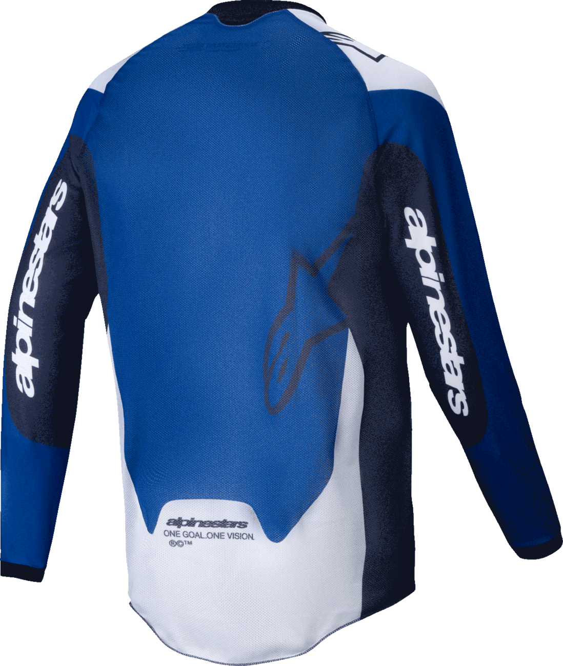 Alpinestars Pro-Dura Long-Sleeve Jersey 2XL Navy/Bright Blue/White - Durable Enduro Riding Gear - Kelly Motorsports