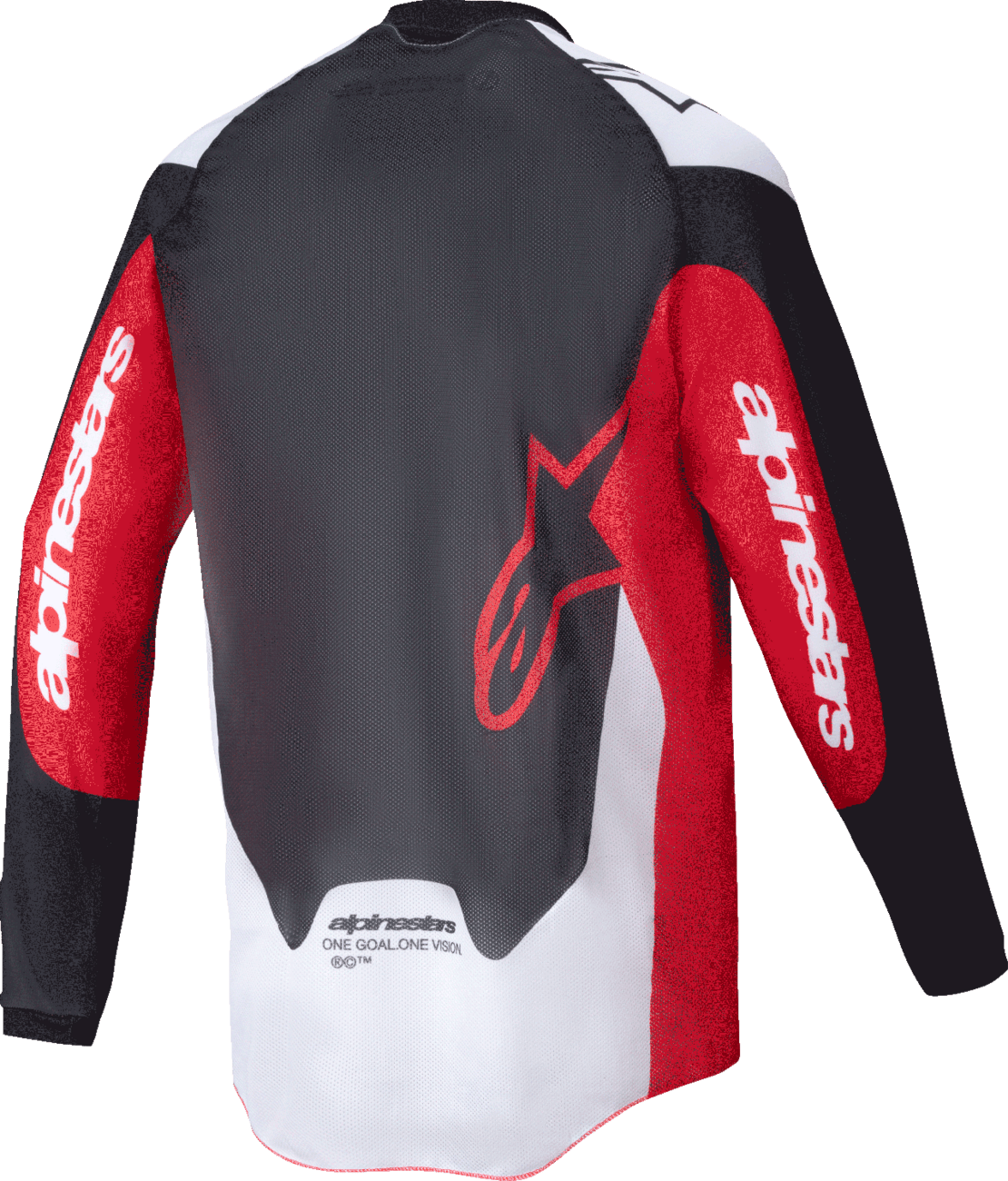 Alpinestars Pro-Dura Long-Sleeve Jersey - Black, Bright Red & White - Small - Kelly Motorsports