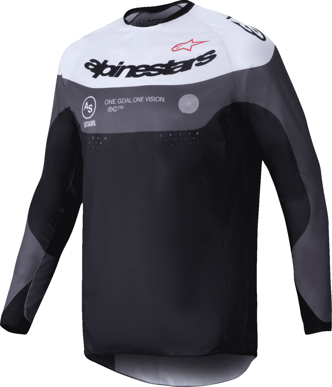 Alpinestars Pro-Dura Long-Sleeve Jersey - Black, Midnight, White - Medium - Kelly Motorsports