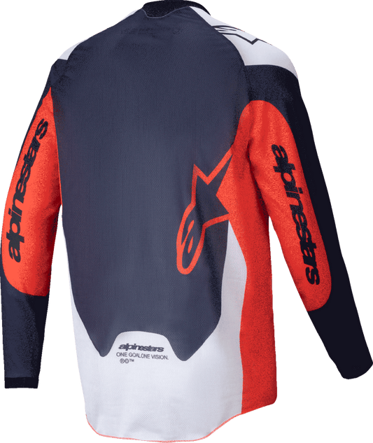 Alpinestars Pro-Dura Long-Sleeve Jersey - Navy/Hot Orange/White - 2XL - Kelly Motorsports