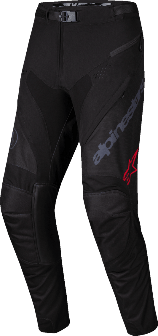 Alpinestars Pro-Dura Pants - Black and Magnet White, US 38 - Durable Off-Road Motorcycle Pants - Kelly Motorsports