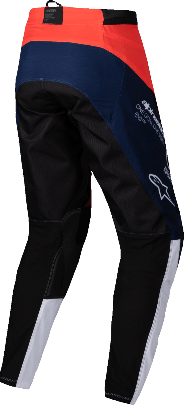Alpinestars Pro-Dura Pants - Navy, Hot Orange & White - US 28 (Part 3720125-7162-28) - Kelly Motorsports