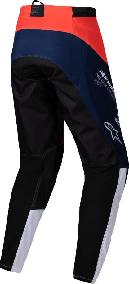 Alpinestars Pro-Dura Pants - Navy, Hot Orange & White - US 28 (Part 3720125-7162-28) - Kelly Motorsports