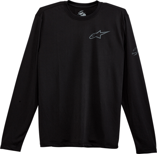 Alpinestars Pursue Performance Long-Sleeve T-Shirt - Black, Medium (Part No. 1232-71000-10-M) - Kelly Motorsports