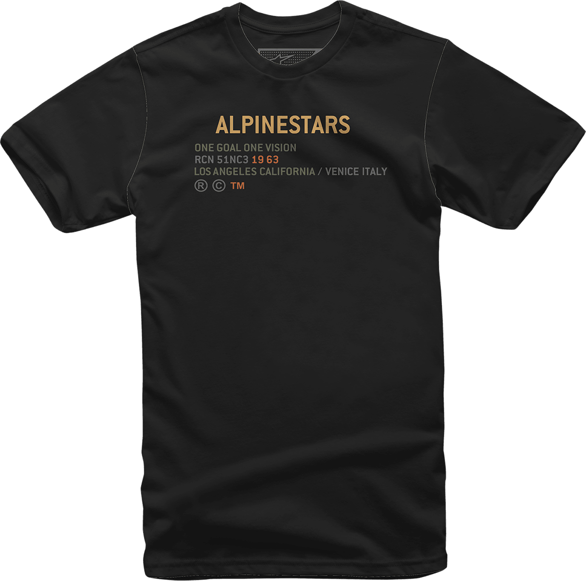 Alpinestars Quest T-Shirt - Black, Size XL - Comfortable Combed Cotton - Kelly Motorsports