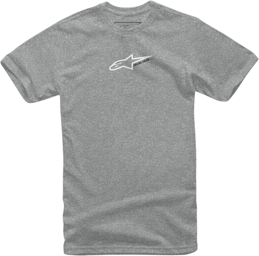 Alpinestars Race Mod T-Shirt Heather Gray/White XL - Comfortable Cotton Athletic Tee - Kelly Motorsports