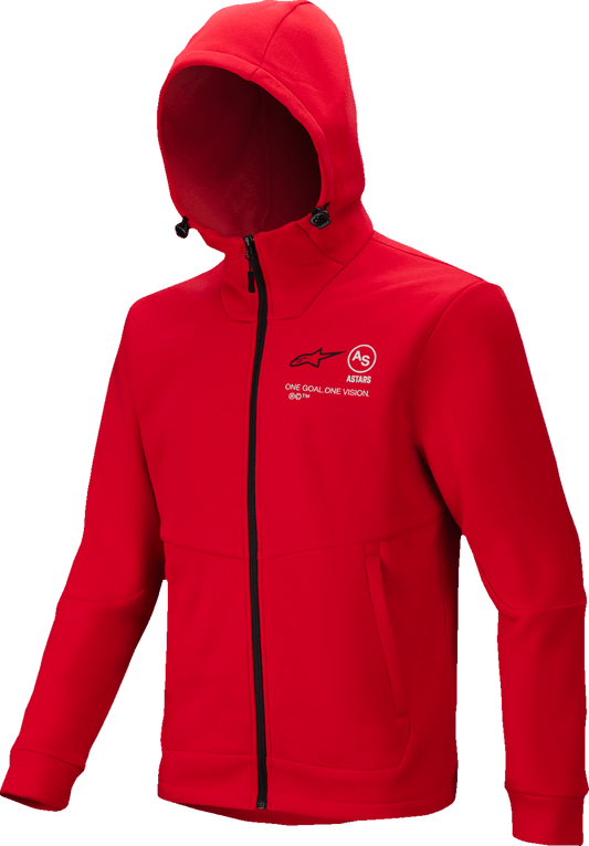 Alpinestars Racer MX Fleece Hoodie - Bright Red, Small 3800125-3010-S - Kelly Motorsports
