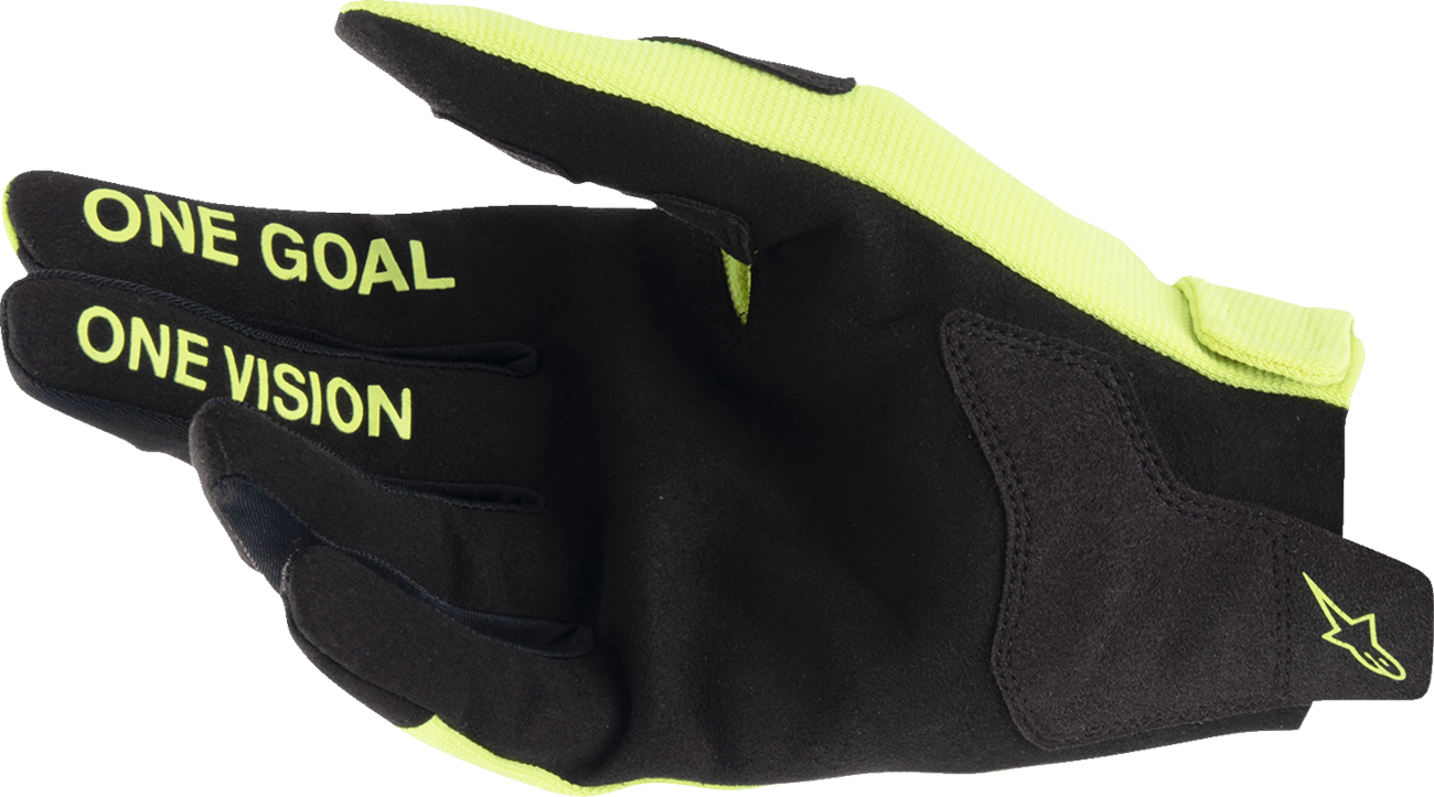 Alpinestars Radar Gloves 2XL Fluo Yellow and Black - Model 3561824-551-2X - Kelly Motorsports