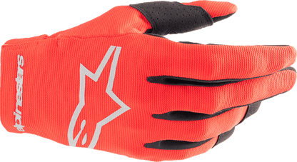 Alpinestars Radar Gloves in Mars Red and Silver - Model 3561824-385-XL - Kelly Motorsports