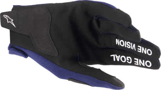 Alpinestars Radar Gloves - Night Navy and White, 2XL (Part Number 3561824-7120-2X) - Kelly Motorsports