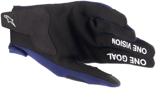 Alpinestars Radar Gloves - Night Navy/White, Small - Part Number 3561824-7120-S - Kelly Motorsports