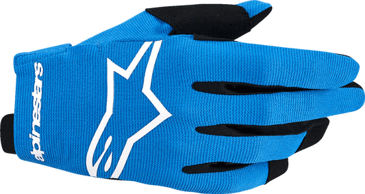 Alpinestars Radar Gloves UCLA Blue/White Large - Durable, Comfortable Motorcycle Gloves with Touchscreen Compatibility - Kelly Motorsports
