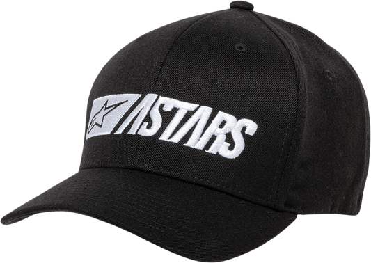 Alpinestars Reblaze Hat - Black, Large/XL - Durable Stretch Twill Cap with 3D Logo Embroidery - Kelly Motorsports