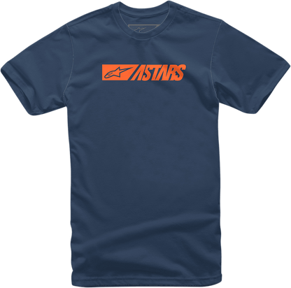 Alpinestars Reblaze T-Shirt - Navy 2XL, Comfortable 100% Cotton Casual Wear - Kelly Motorsports