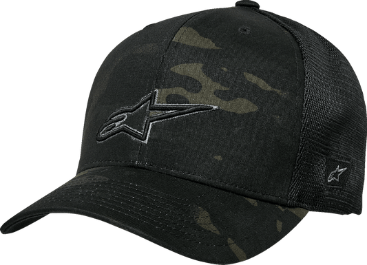 Alpinestars Recon Trucker Hat - Camo Black (Part No. 1235-81470-160-OS) - Kelly Motorsports