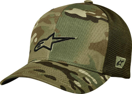 Alpinestars Recon Trucker Hat in Camo Green - Part Number 1235-81470-6061-OS - Kelly Motorsports