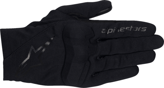 Alpinestars Reef V2 Gloves 3XL - Black/Black with Breathable Stretch Fabric and Enhanced Protection - Kelly Motorsports