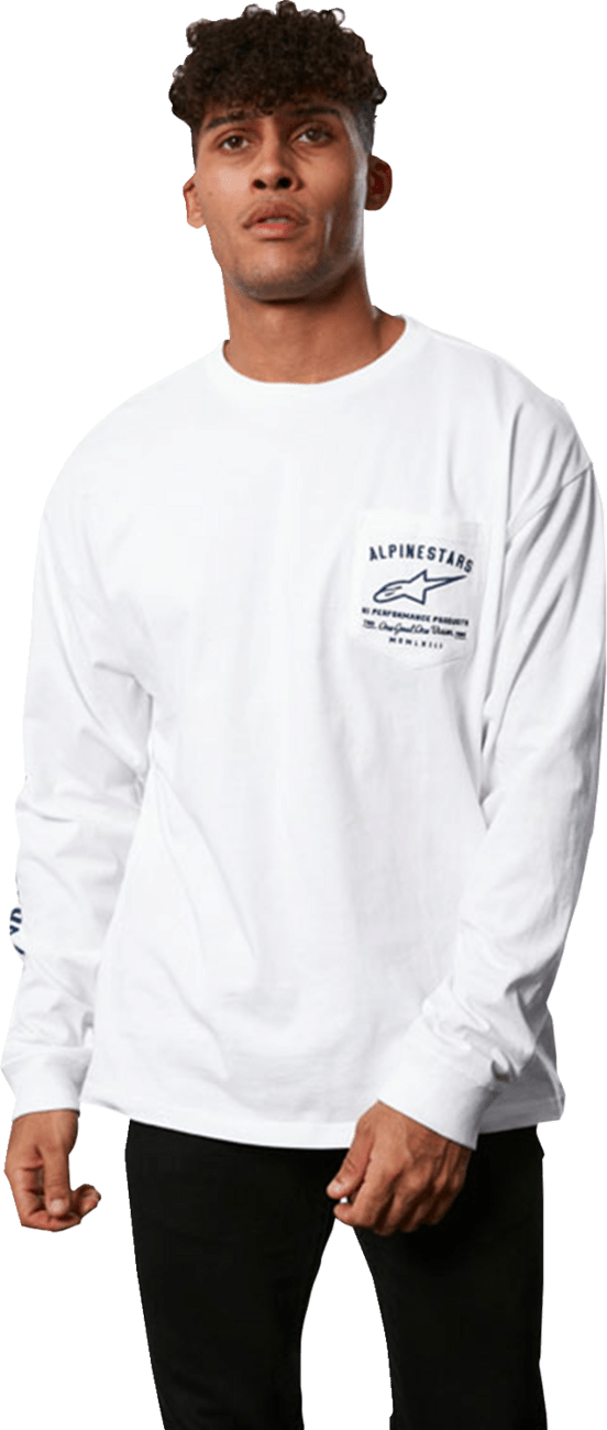 Alpinestars REP Long-Sleeve T-Shirt - White, Large - Part Number 12337140020L - Kelly Motorsports