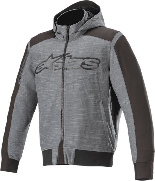 Alpinestars Rhod Windstopper Hoodie Gray/Black XL – Versatile Motorcycle Riding Jacket with Protective Features - Kelly Motorsports