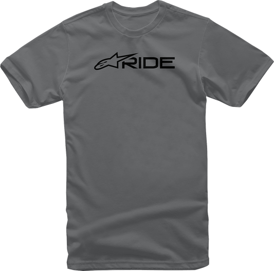 Alpinestars Ride 3.0 Charcoal/Black T-Shirt - Large, Part Number 1232-722001810L - Kelly Motorsports