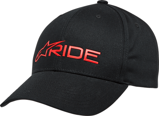 Alpinestars Ride 3.0 Hat - Black/Red, Part Number 1232-81030-1030 - Kelly Motorsports