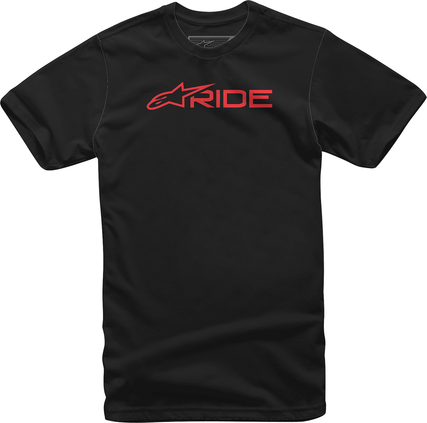 Alpinestars Ride 3.0 T-Shirt - Black/Red, XL - Comfortable 100% Combed Cotton - Kelly Motorsports