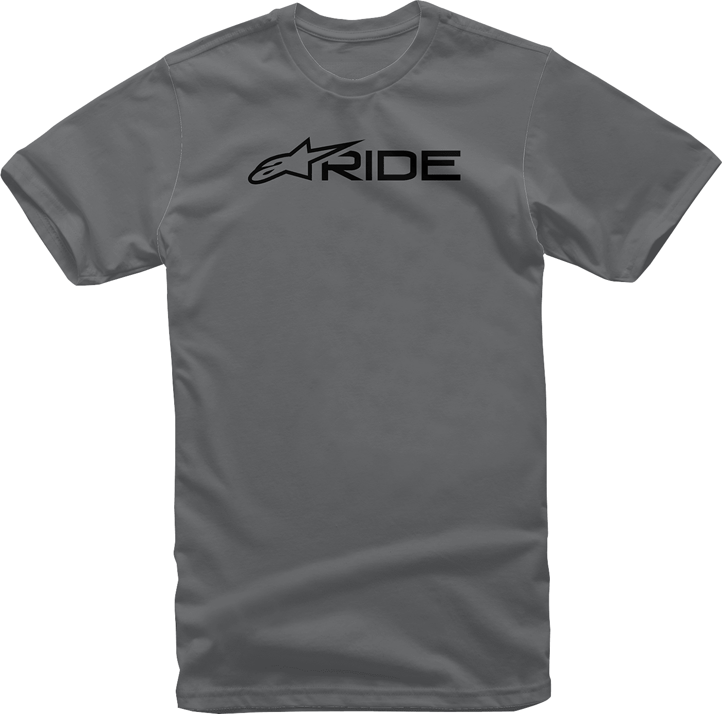 Alpinestars Ride 3.0 T-Shirt - Charcoal/Black, XL - Comfortable 100% Cotton Casual Wear - Kelly Motorsports