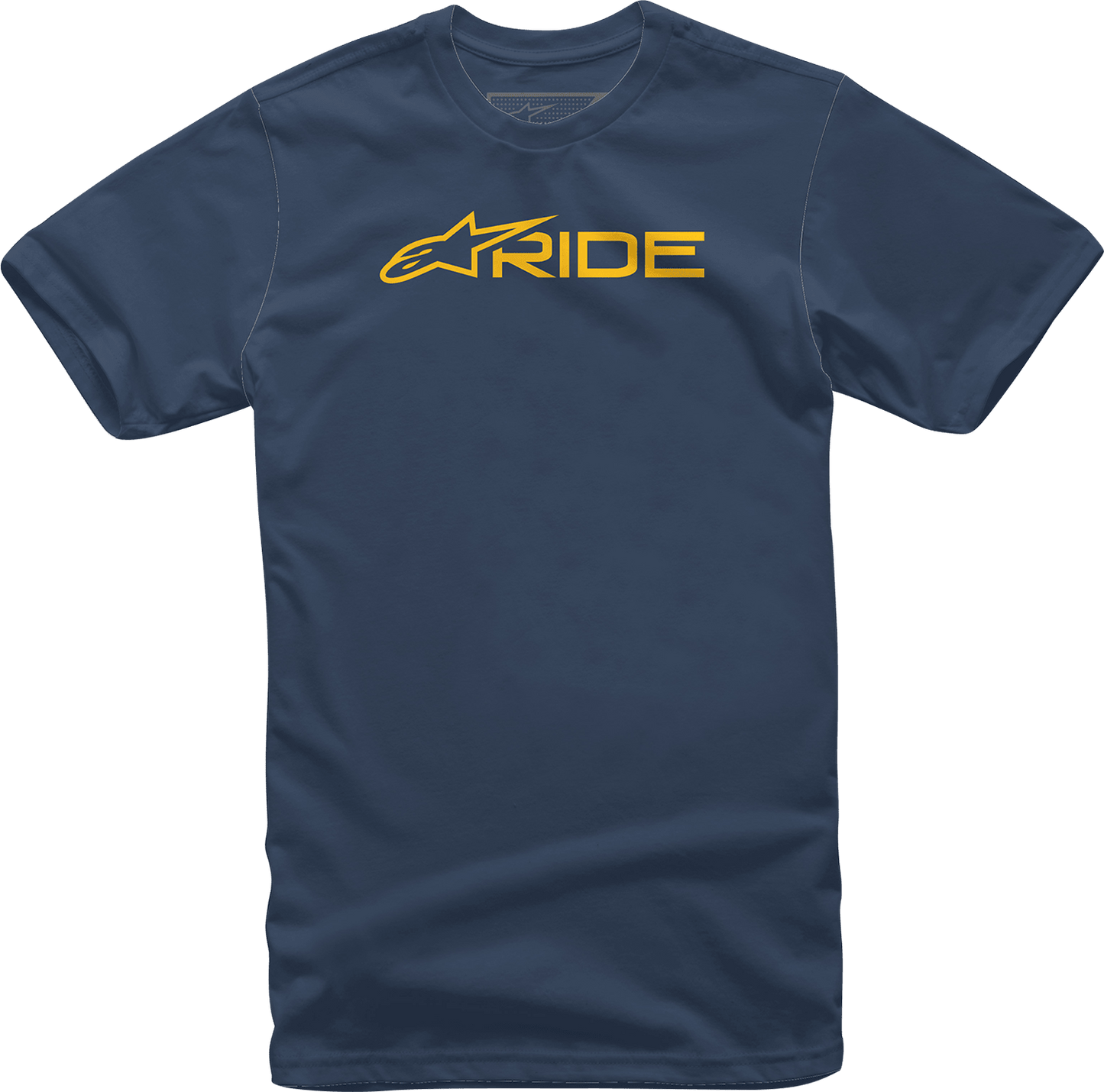 Alpinestars Ride 3.0 T-Shirt - Navy/Gold - XL by Alpinestars, Part Number 1232722007059XL - Kelly Motorsports