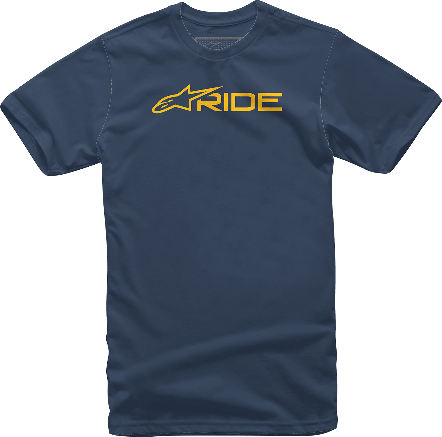 Alpinestars Ride 3.0 T-Shirt - Navy/Gold - XL by Alpinestars, Part Number 1232722007059XL - Kelly Motorsports