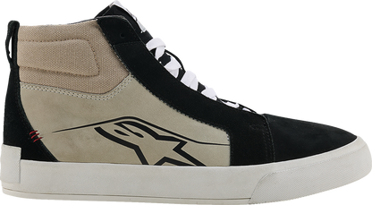 Alpinestars Ride - 63 Leather Shoes - Black, Cool Gray & White, US 7 (Part No. 2540926 - 1471 - 7) - Kelly Motorsports
