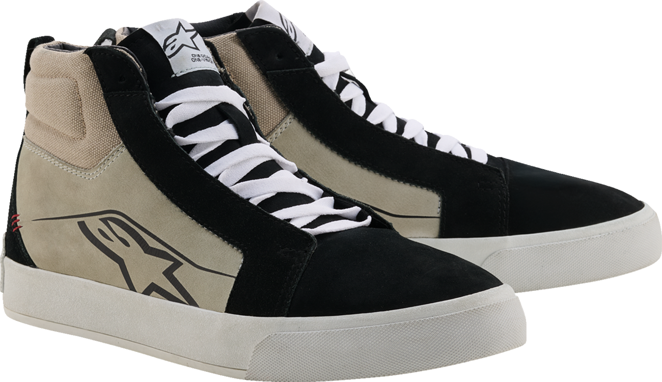 Alpinestars Ride - 63 Leather Shoes - Black, Cool Gray & White, US 9.5 - Part 2540926 - 1471 - 95 - Kelly Motorsports