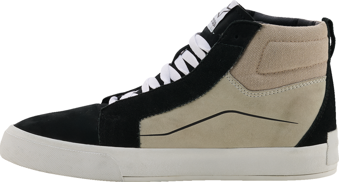 Alpinestars Ride - 63 Leather Shoes US 12.5 – Black, Cool Gray & White with Advanced Protective Features - Kelly Motorsports