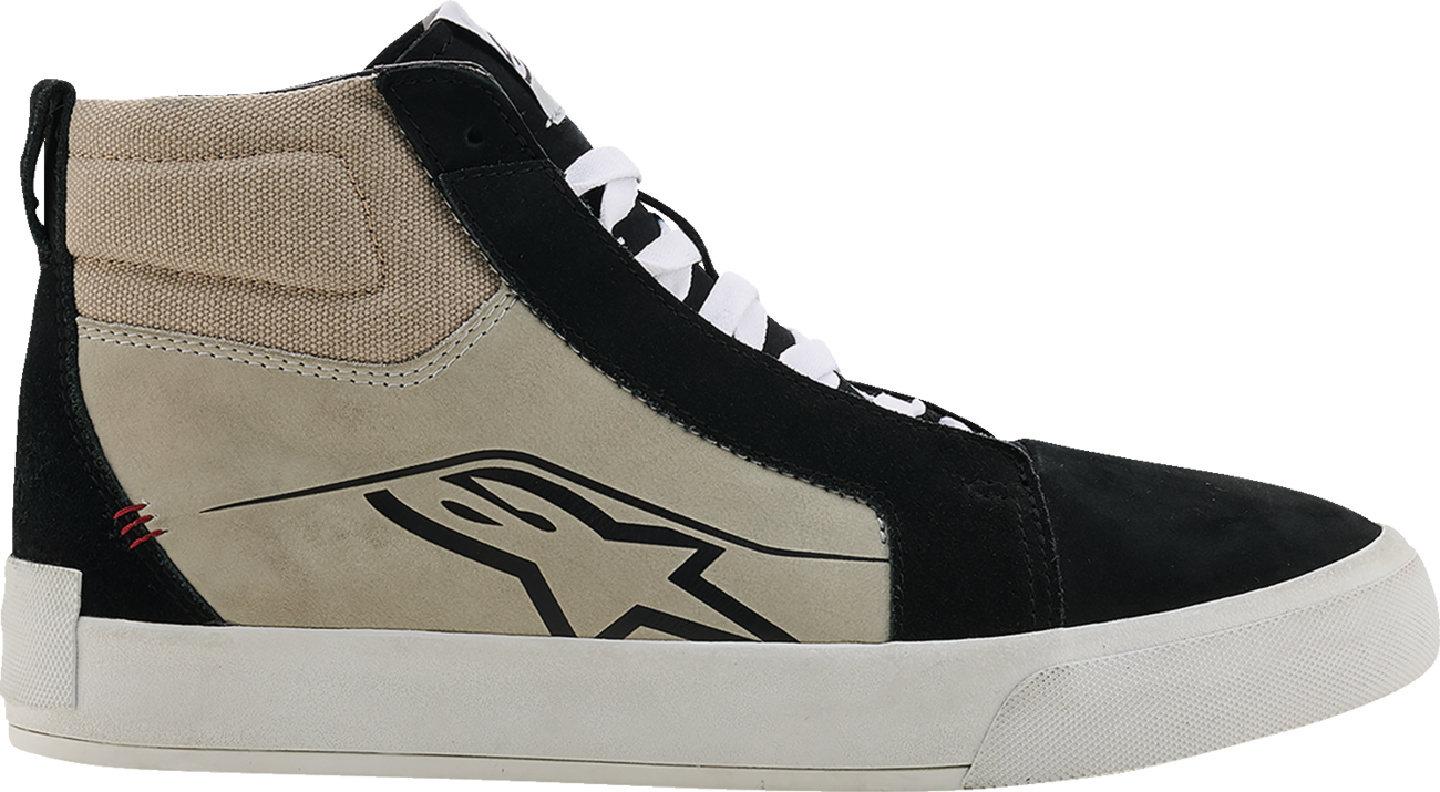Alpinestars Ride - 63 Leather Shoes US 12.5 – Black, Cool Gray & White with Advanced Protective Features - Kelly Motorsports