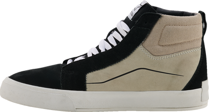Alpinestars Ride - 63 Leather Shoes US Size 10 - Black, Cool Gray & White | Part No. 2540926 - 1471 - 10 - Kelly Motorsports