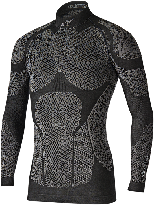 Alpinestars Ride Tech Winter Long - Sleeve Underwear Top – Black/Gray, XS/S (Part 4752117106 - XS/S) - Kelly Motorsports