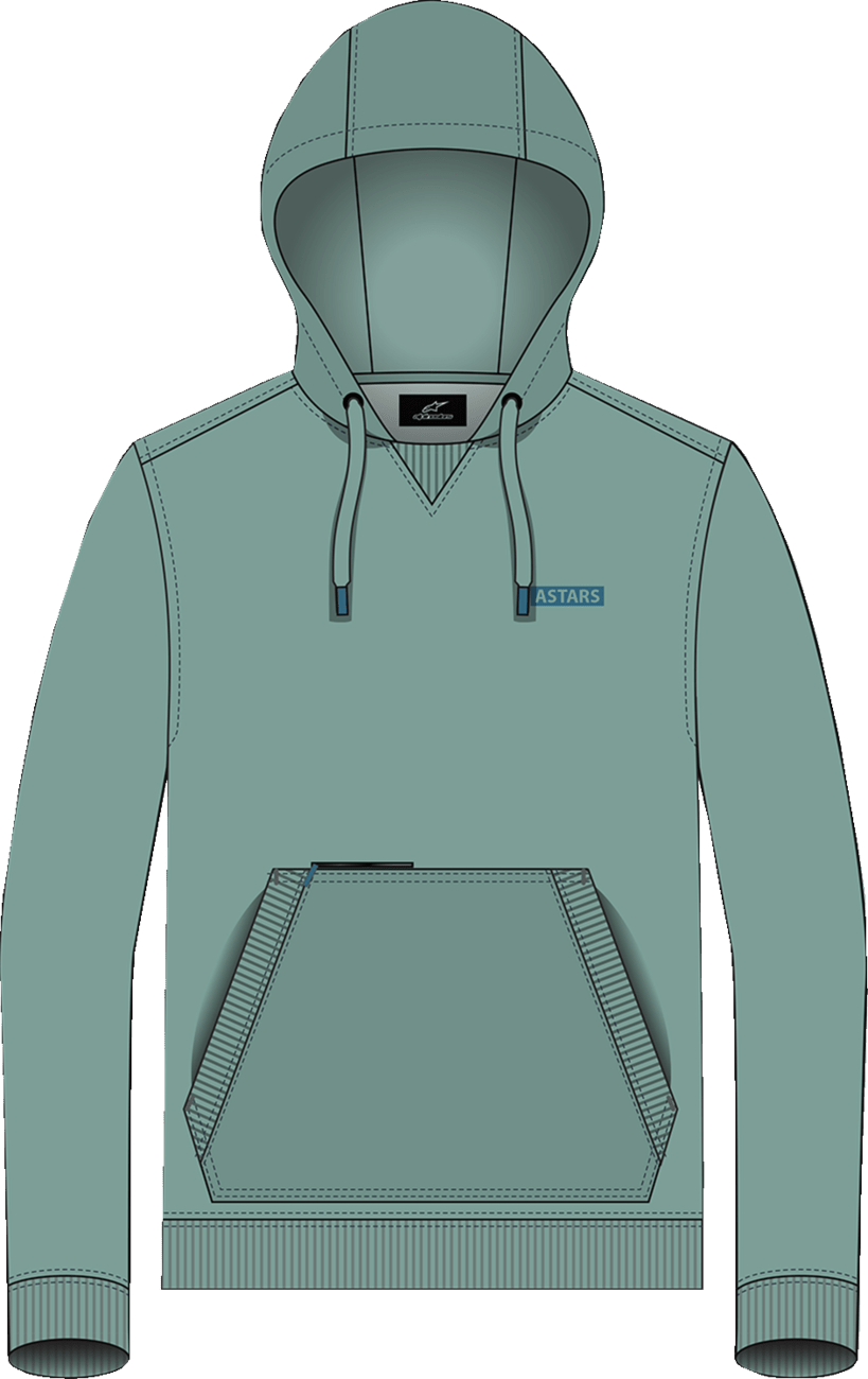Alpinestars Rooted Pullover Hoodie - Green, Size Large (Part Number 1214-51300-60-L) - Kelly Motorsports