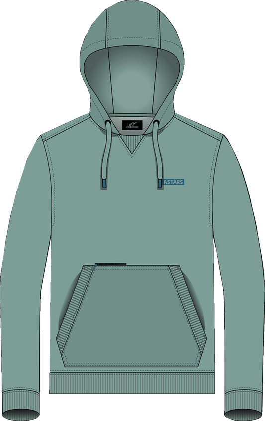 Alpinestars Rooted Pullover Hoodie - Green, Size Large (Part Number 1214-51300-60-L) - Kelly Motorsports