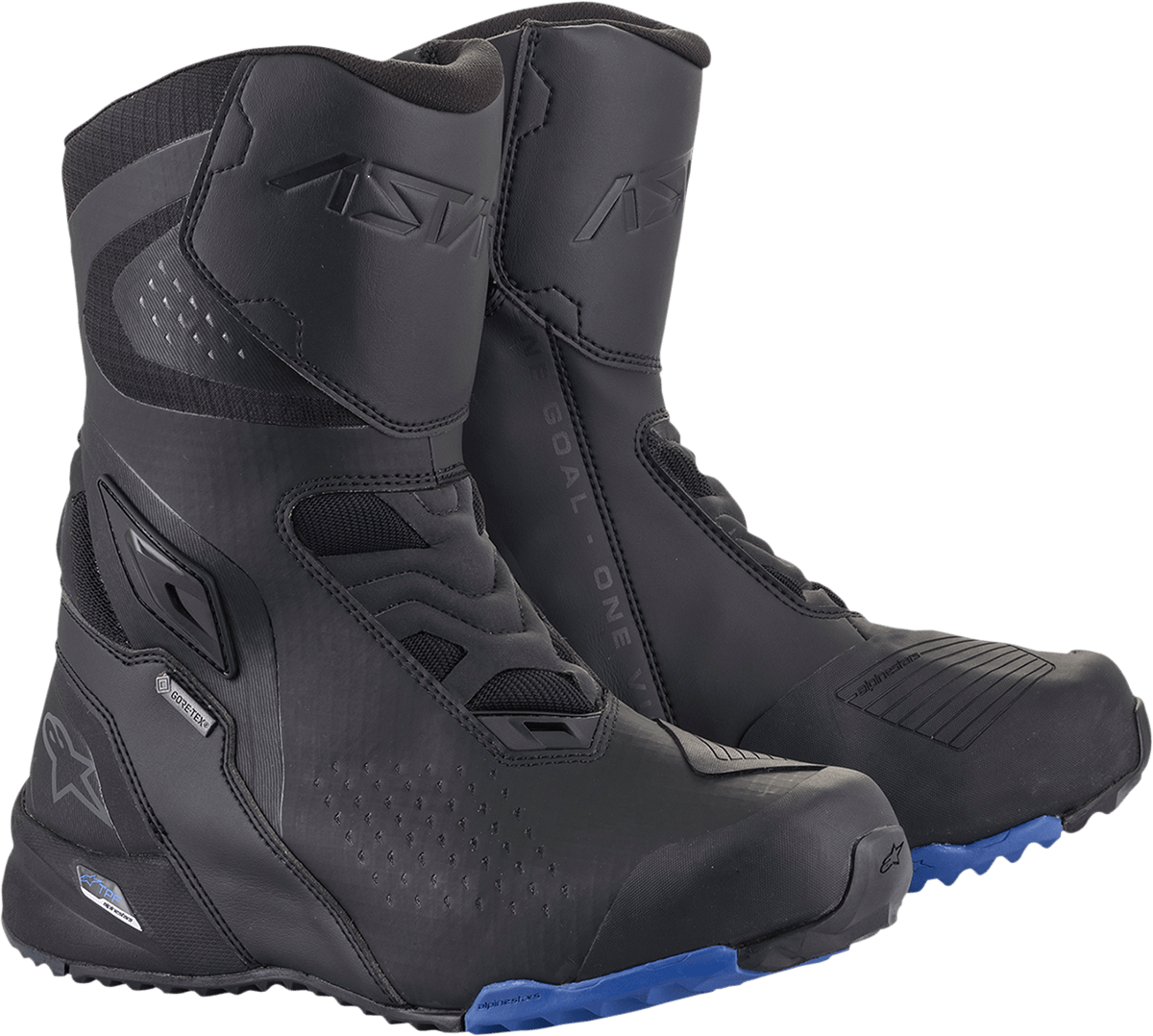 Alpinestars RT-8 Gore-Tex® Motorcycle Boots Black/Blue 2335422-17 - Kelly Motorsports