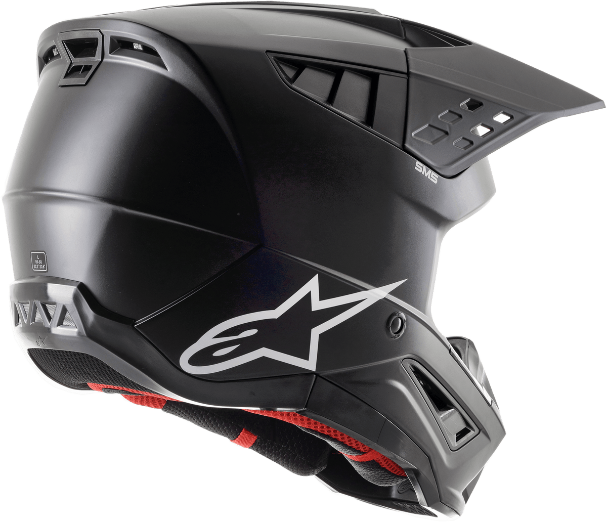 Alpinestars S-M5 Solid Helmet Black Matte 2XL 8303123-110 - Kelly Motorsports