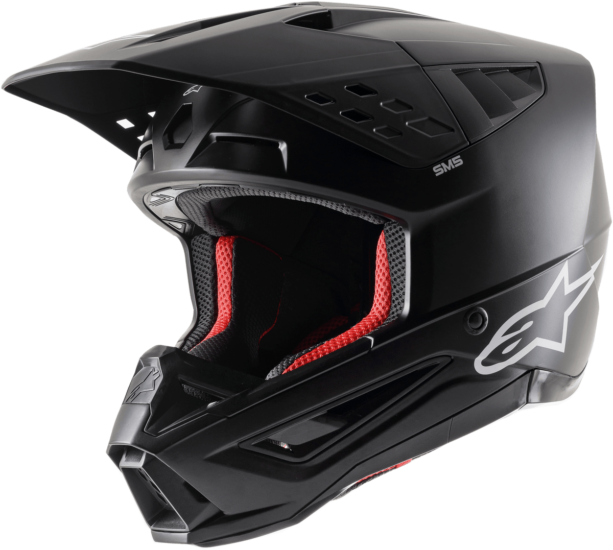 Alpinestars S-M5 Solid Helmet Black Matte 2XL 8303123-110 - Kelly Motorsports