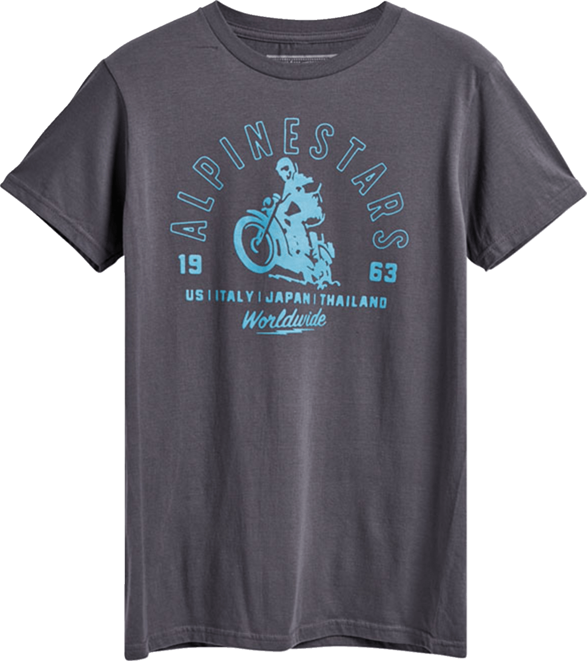 Alpinestars Sander T-Shirt Charcoal 2XL - Classic Motorcycle Graphic Tee - Kelly Motorsports